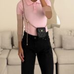 پولو شرت Button- Polo Shirt | Baby Pink