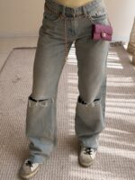 جین زارا | High Rise Wide leg Repped Jean - Image 2