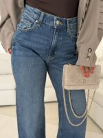 شلوار جین H&M Wide Leg Medium Blue - Image 4