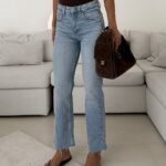 جین زارا | Zara Cropped Flare Jean-Milan light