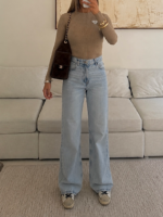 شلوار جین Pullandbear | Wid Leg Jean - Milan Light - Image 2