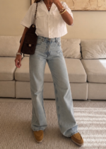 شلوار جین Pullandbear | Wid Leg Jean - Milan Light - Image 4