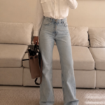 شلوار جین Pullandbear | Wid Leg Jean - Milan Light