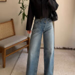 Pull&Bear Cross Waist Wide | Santorini Blue
