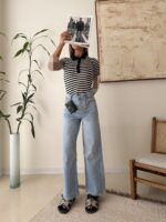 Striped Cotton Polo Shirt - Image 2