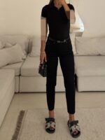 GUESS High-Waist Cropped Slim Jeans – Black - Image 4