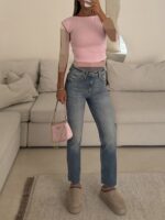Zara Cropped Flare Jean nordic Blue - Image 2