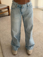 Amisu Wide Leg Jean Curved Seams - Image 3