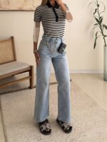 Striped Cotton Polo Shirt - Image 4