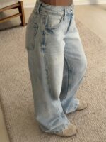 Amisu Wide Leg Jean Curved Seams - تصویر 4
