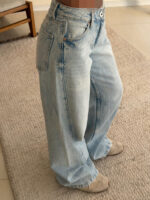 Amisu Wide Leg Jean Curved Seams - Image 4
