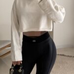 Soft Crop Turtleneck knit