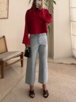Pullandbear Straight Jeans-soft whashed finish
