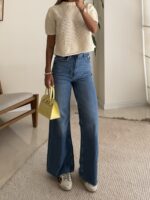 H&M High Rise Wide leg Medium Blue - تصویر 2