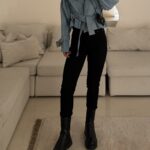CATTLEYA | Sky Denim Cropped Trench