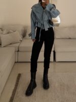 GUESS High-Waist Cropped Slim Jeans – Black - Image 2