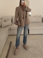 Zara Cropped Flare Jean nordic Blue