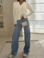 H&M Wide Leg Jean -Soft Light 2 - Image 2
