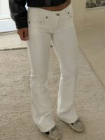 H&M | Low Rise Flared Jean- Lvory - Image 2