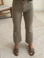 Mango | Cropped Flare jean-Matcha Sage - تصویر 5