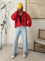 Zip-Up Hoodie with Pockets - تصویر 2
