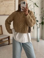 Dexia Cropped Cable-Knit - Image 4
