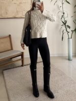 M&S Cable Knit Roll Neck Jumper - Image 5