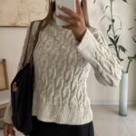 M&S Cable Knit Roll Neck Jumper