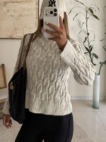 M&S Cable Knit Roll Neck Jumper