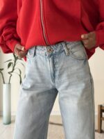 Amisu Wide Leg Jean Curved Seams - تصویر 8