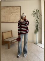 H&M Wide leg jean - Soft Vintage Washed Denim - Image 4