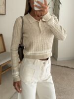 Heritage Cable Polo Knit
