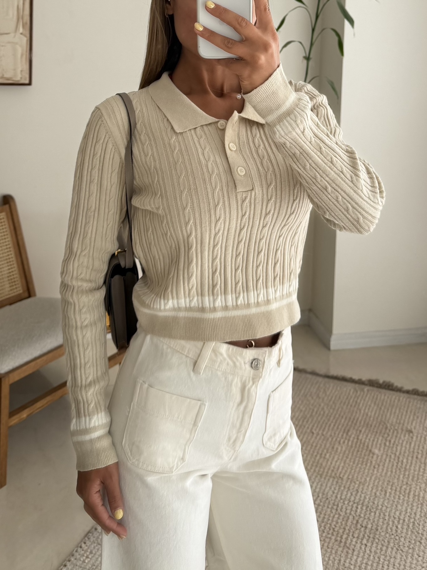 IMG_4518-compressed Heritage Cable Polo Knit - تصویر 1