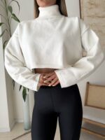 Soft Crop Turtleneck knit - تصویر 3