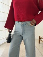 Pullandbear Straight Jeans-soft whashed finish - تصویر 3