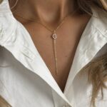 Ruby Flower Y Necklace