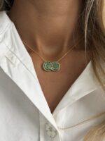 Jeweled Knot Necklace - Image 2