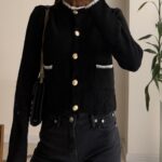 Coco Contrast Trim Knit Cardigan