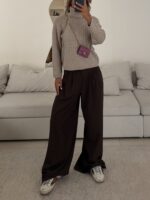ZARA High Neck Knit Sweater – Beige - Image 4