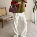 Heavyweight Crochet Cardigan – Olive Green