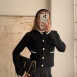 Coco Contrast Trim Knit Cardigan