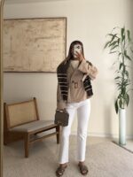 Zara | cropped Flare Jean- White