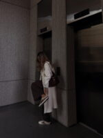 CATTELYA - Ivory Oversized Midi Trench Coat - تصویر 4
