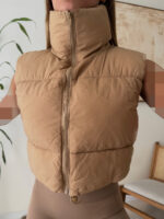 Aspen Puffer Vest-Coco Brown - تصویر 3