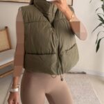 Aspen Puffer Vest-Olive Moss