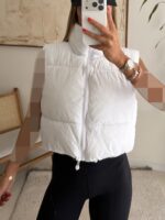 Aspen Puffer Vest-White - تصویر 3