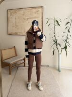 Aspen Puffer Vest-Mocha