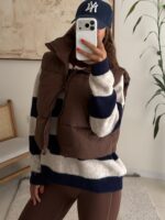 Aspen Puffer Vest-Mocha - تصویر 3