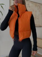 Aspen Puffer Vest-vivid orange - تصویر 2