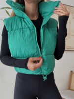 Aspen Puffer Vest-Emerald Green - تصویر 2
